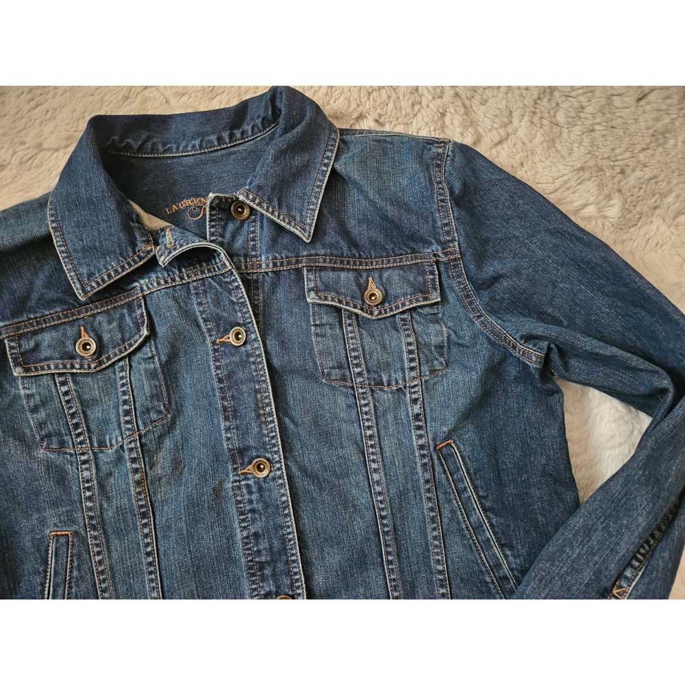 Lauren Jeans Co. Ralph Lauren Dark Wash Denim Trucker Jacket XL